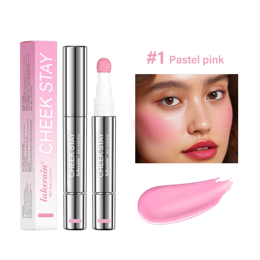 Liquid Blush Stick with Sponge Tip for Natural Glow - 24