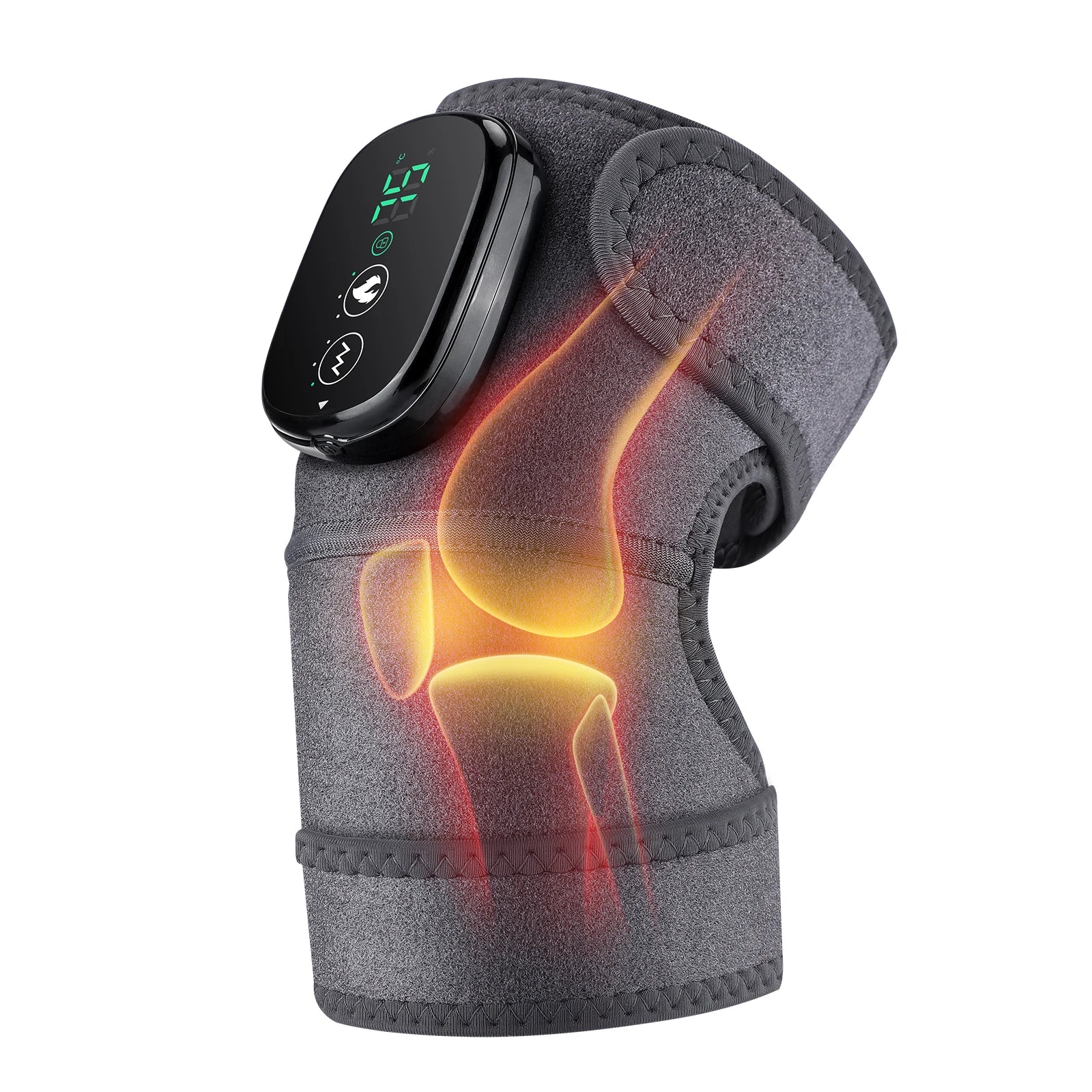 Heated Vibration Massage Brace for Shoulder and Joint Pain - 26