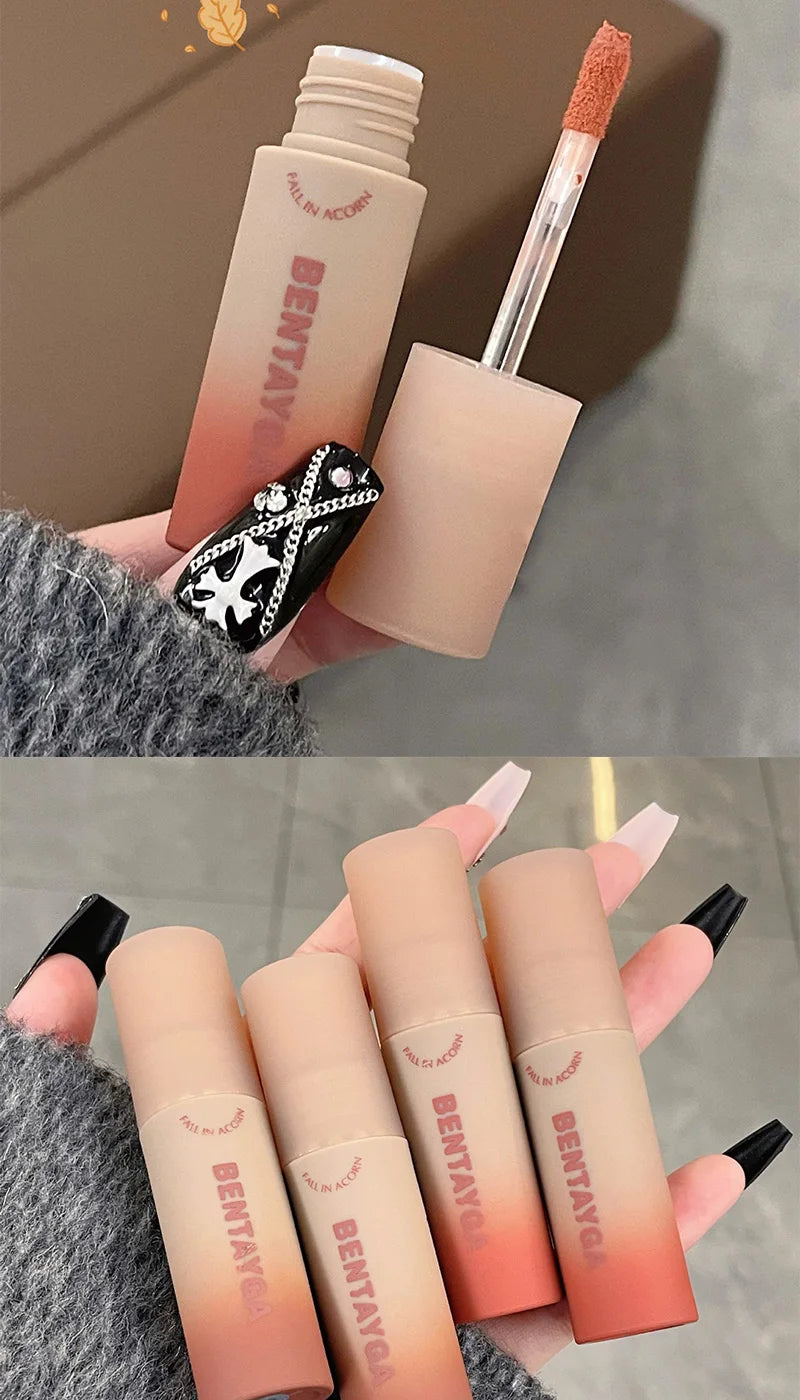 Velvet Matte Lip Mud Tint for Long-Lasting Soft Focus Finish - 16