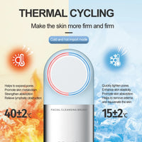 Hot and Cold Facial Cleansing Brush with Heated Massage