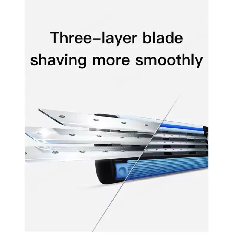 3-Blade Manual Razor for Smooth Precision Shaving - 6