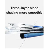 3-Blade Manual Razor for Smooth Precision Shaving