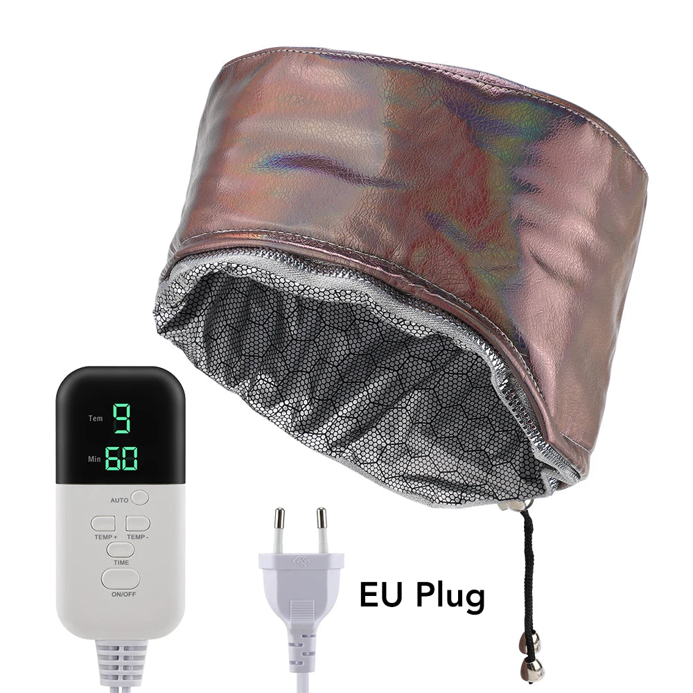 Electric Deep Conditioning Hair Steamer Cap for Home Spa - 14