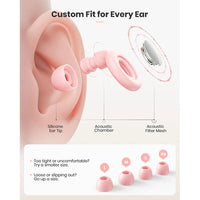 Reusable Silicone Noise-Cancelling Earplugs for Sleeping