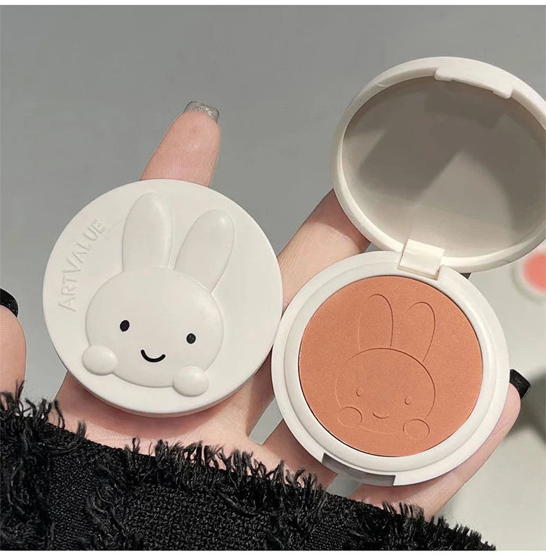 Matte Rabbit Face Blush Powder for Natural Makeup - 14