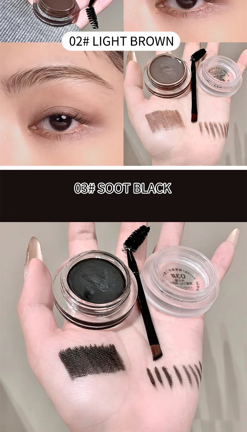 2-in-1 Eyebrow Cream and Gel Set for Defined Brows - 14