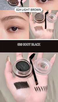 2-in-1 Eyebrow Cream and Gel Set for Defined Brows