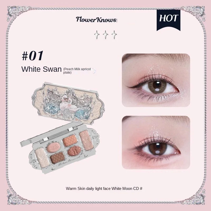 6-Color Swan Ballet Eyeshadow Palette - 42