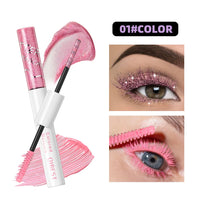 2-in-1 Glitter and Colored Waterproof Mascara