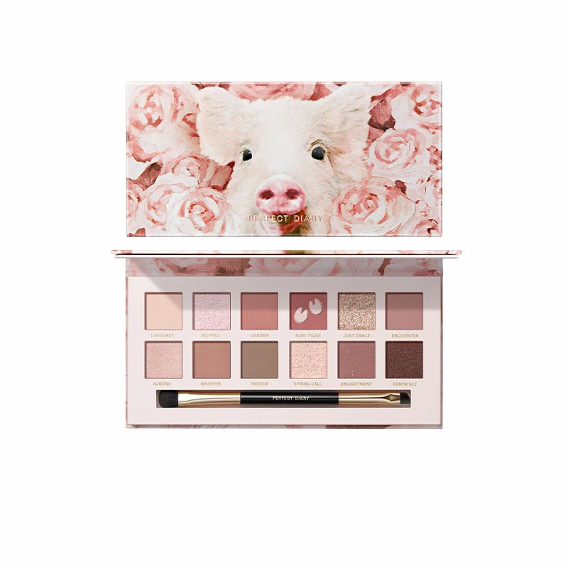 12-Color Waterproof Shimmer and Matte Eyeshadow Palette - 5