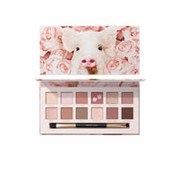 12-Color Waterproof Shimmer and Matte Eyeshadow Palette