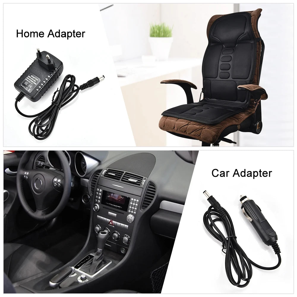 Full-Body Heated Vibration Massage Chair Cushion - 17