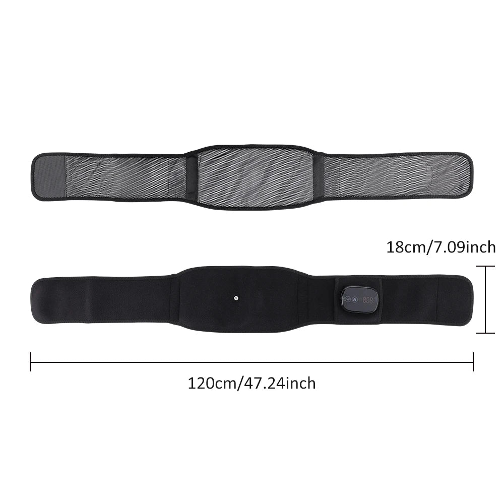 Heated Lumbar Massage Belt for Back Pain Relief - 43