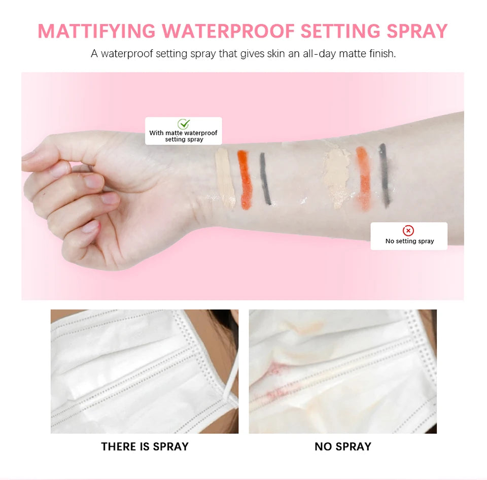Long-Lasting Matte Makeup Setting Spray - 9