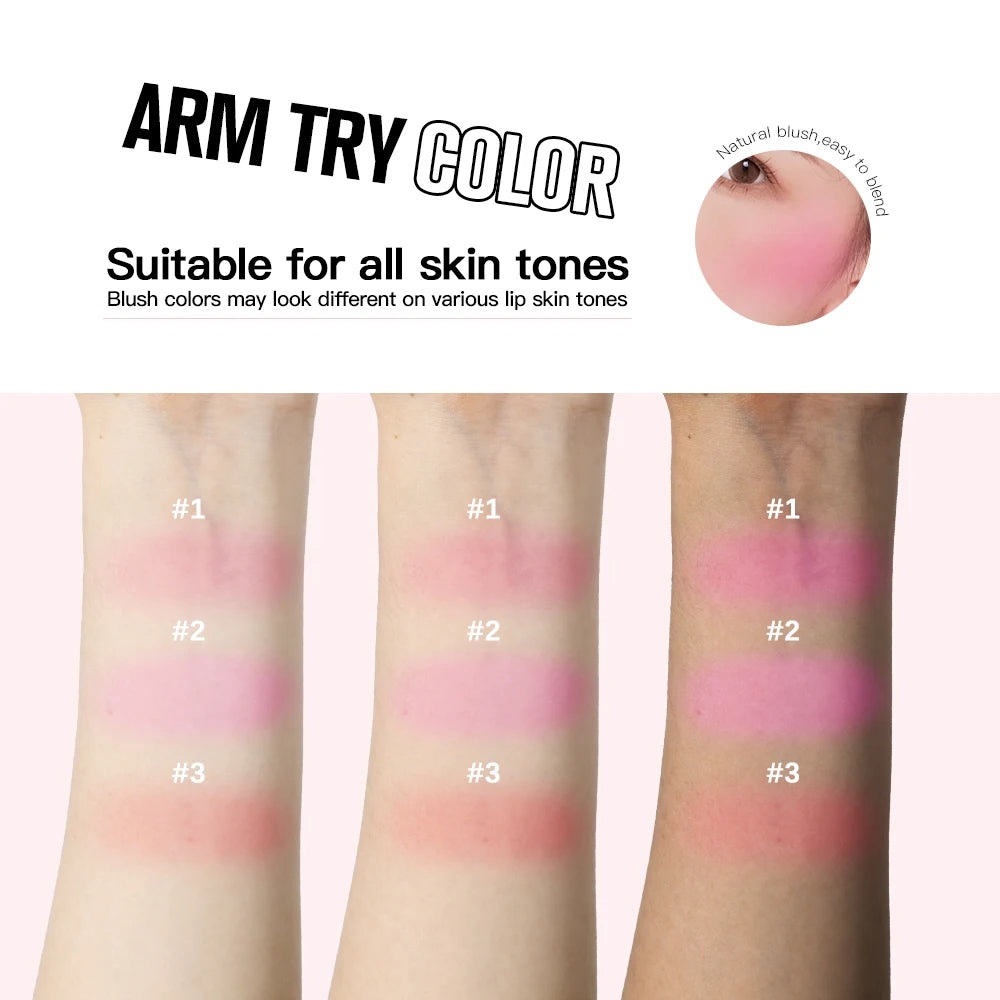 Long-Lasting Waterproof Cream Butter Blush for Natural Glow - 6