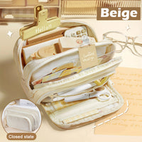 Large Capacity Multi-Layer Pencil Case and Stationery Organizer