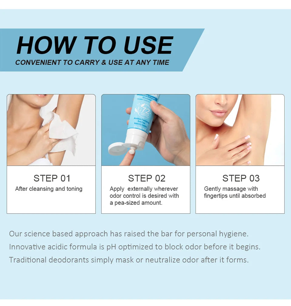 72-Hour Invisible Full Body Deodorant Cream - 13