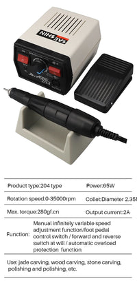 Professional 35,000 RPM Electric Micro Motor for Jewelry and Dental