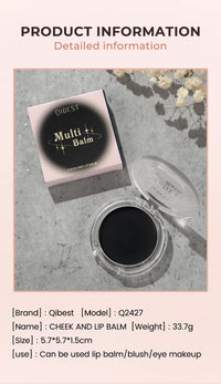 Color-Changing Multi-Use Lip and Cheek Tint Balm