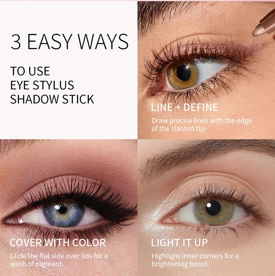 Waterproof Cream Eyeshadow Stick for Long-Lasting Makeup - 11