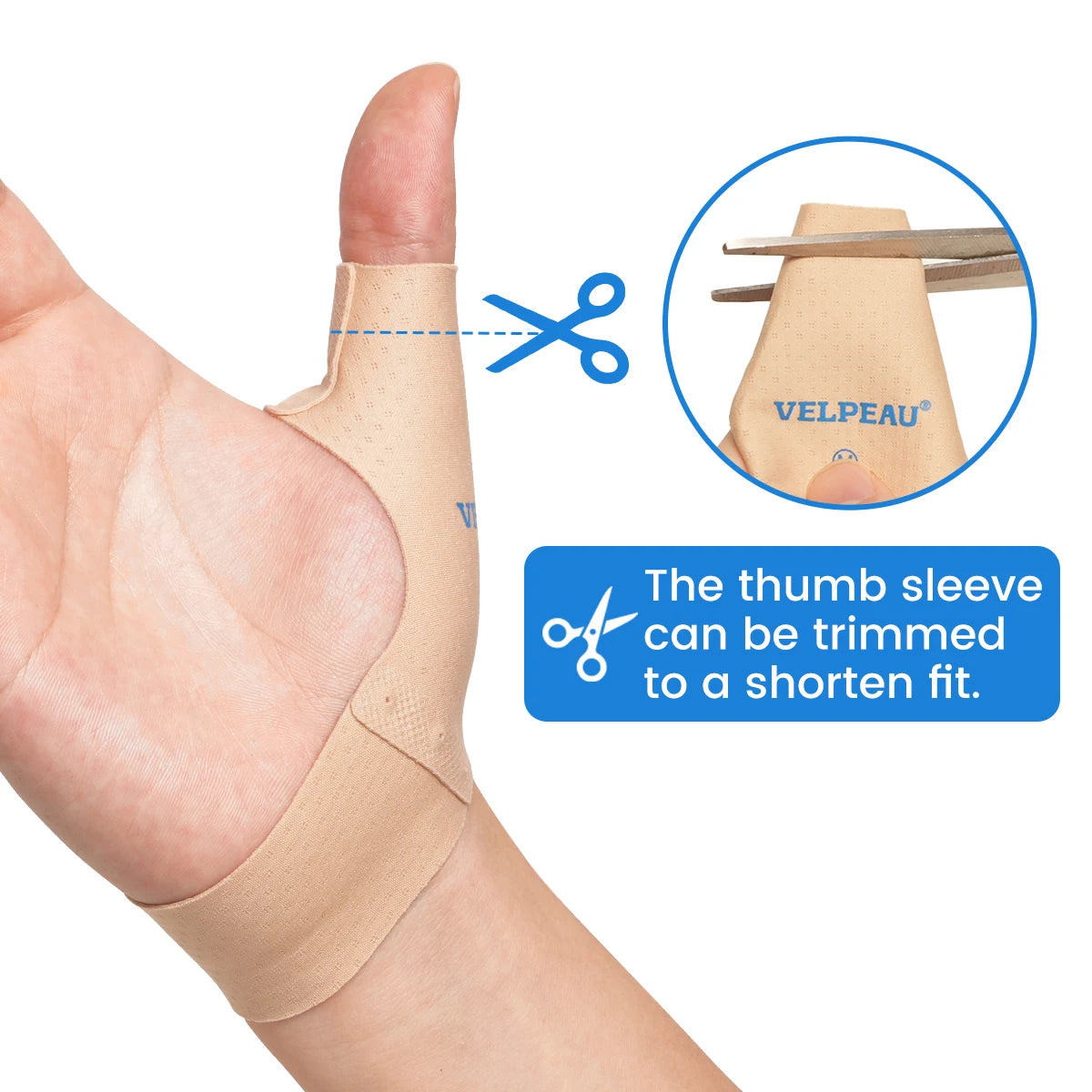 Elastic Thumb Compression Support Sleeve for Arthritis and Pain - 4