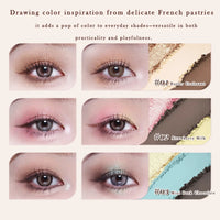 6-Color Eyeshadow Palette with Matte and Shimmer Finishes