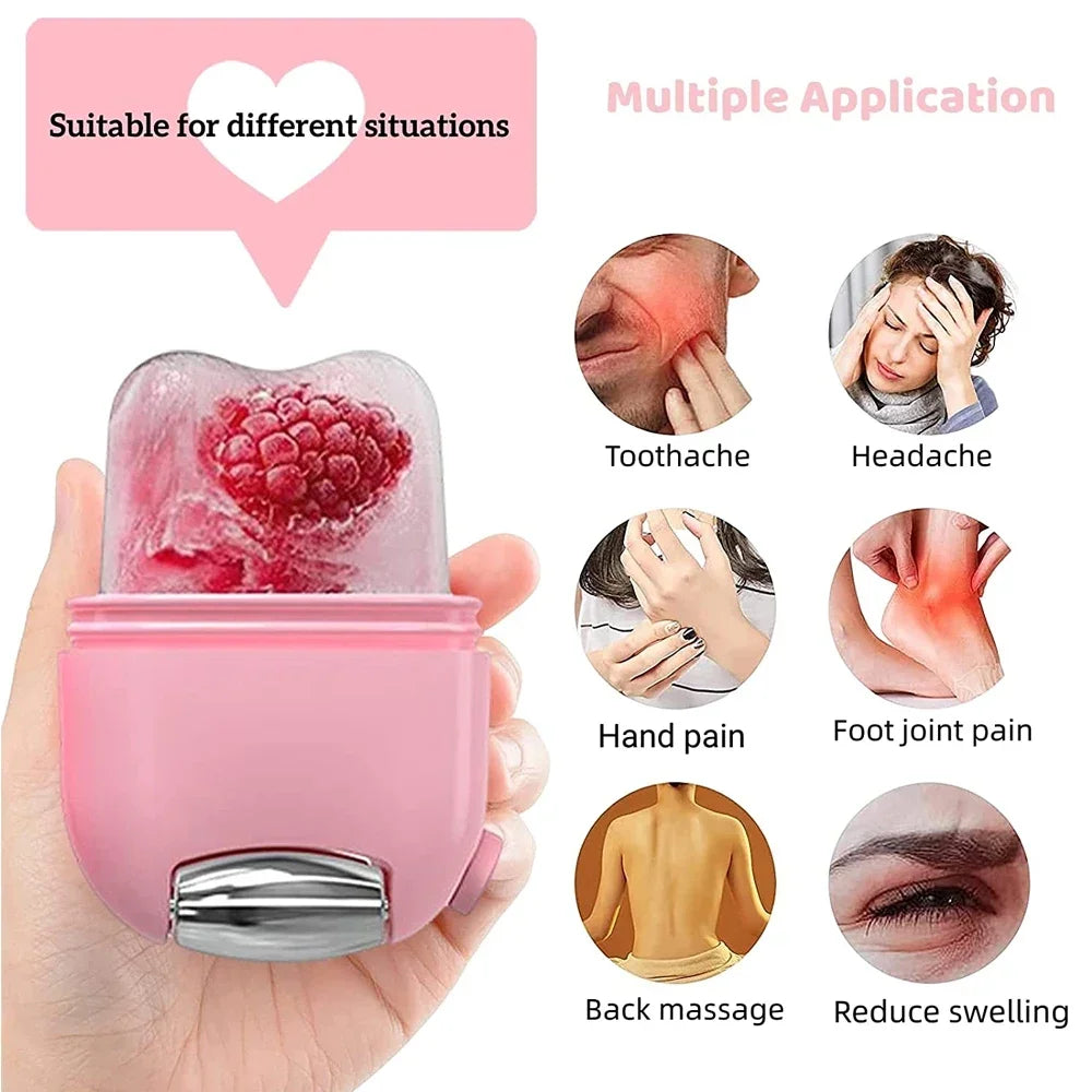 2-in-1 Cooling Ice Facial Roller and Contouring Tool - 3