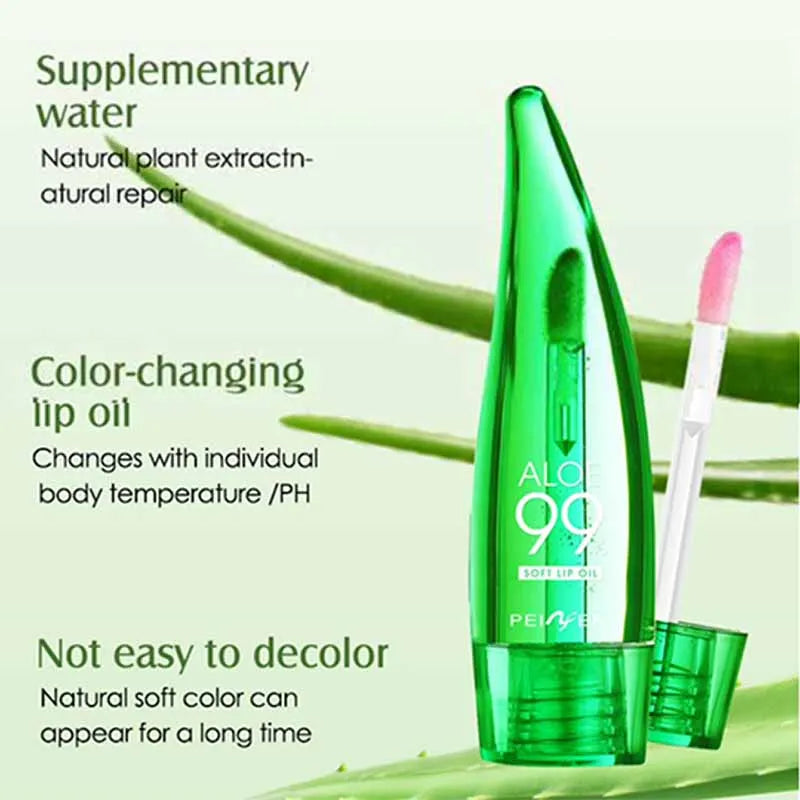 99% Aloe Vera Moisturizing Lip Oil for Dry Lips - 7
