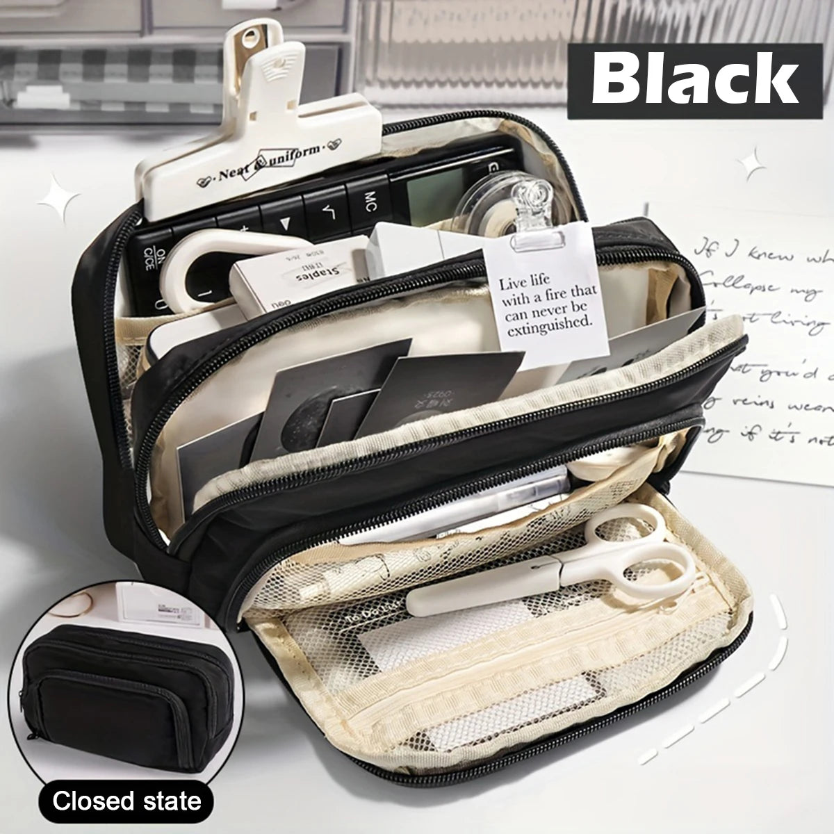 Large Capacity Multi-Layer Pencil Case and Stationery Organizer - 19