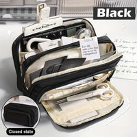 Large Capacity Multi-Layer Pencil Case and Stationery Organizer