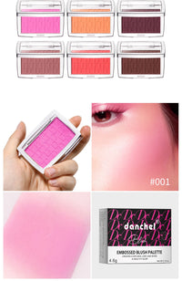 Matte Embossed Blush Palette for Natural Cheek Glow
