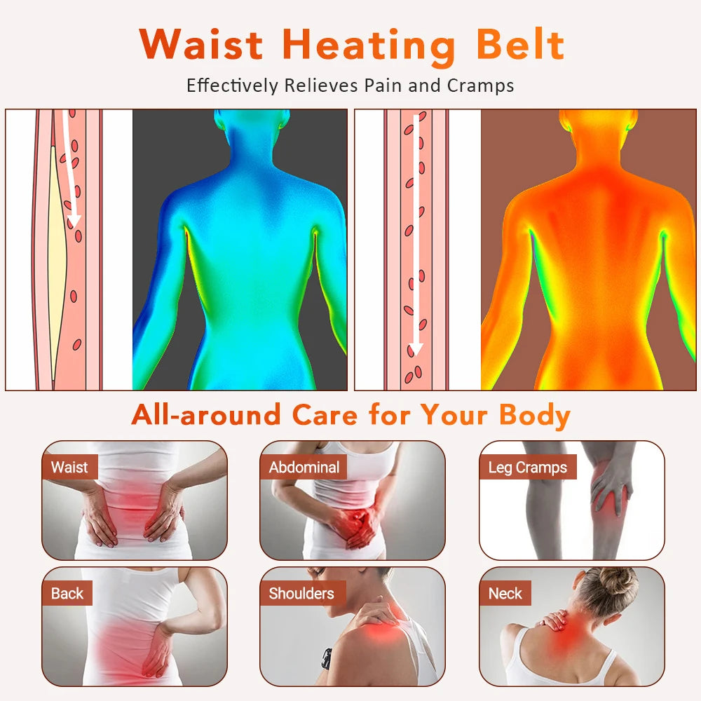 Electric Heating Waist Belt with 10-Gear Temperature Control - 11