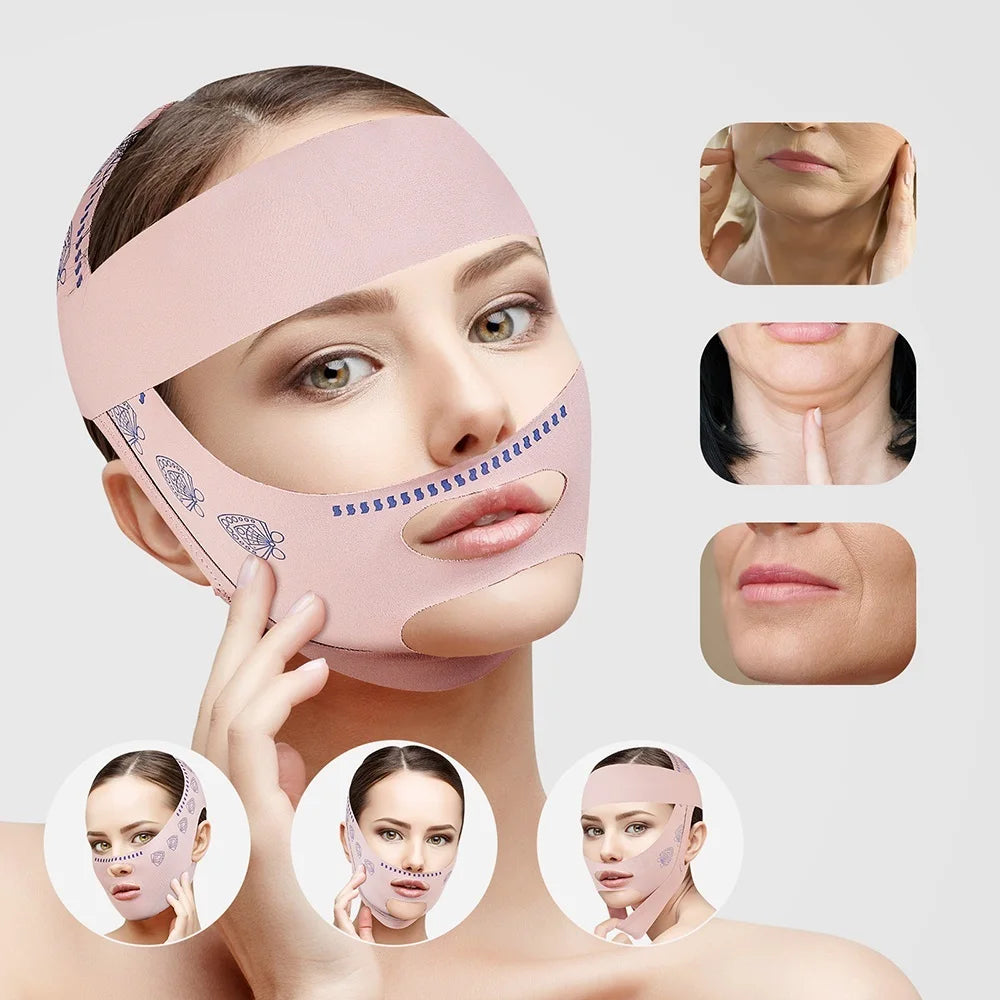 Reusable V-Line Face Slimming and Chin Lifting Strap - 2
