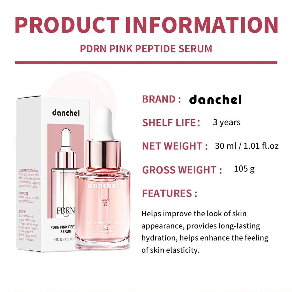 PDRN Pink Peptide Hydrating Glow Serum for All Skin Types - 15