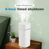 600ml Dual-Mist Portable Air Humidifier for Home and Car