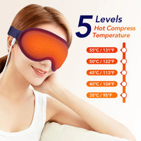 3D Heated Eye Massager for Relief and Sleep