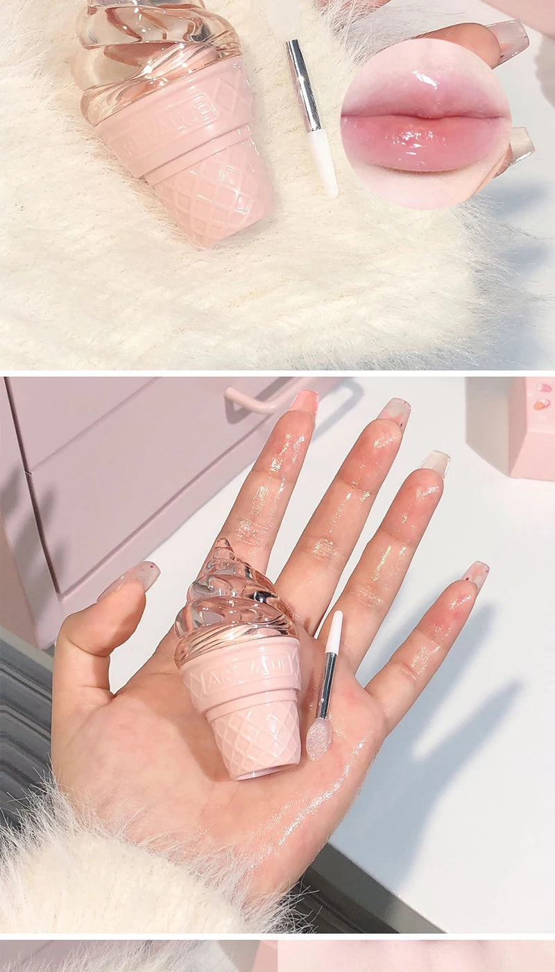 Hydrating Ice Cream Lip Gloss for Smooth, Glossy Lips - 9