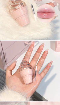 Hydrating Ice Cream Lip Gloss for Smooth, Glossy Lips