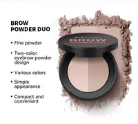 Dual-Tone Waterproof Eyebrow Powder for Natural Definition