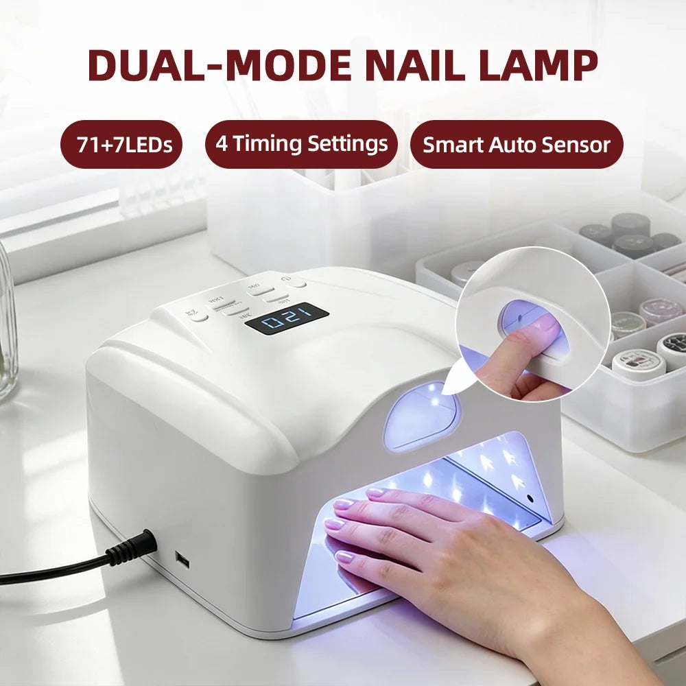 Dual-Mode Professional Gel Nail Dryer with Auto Sensor - 1