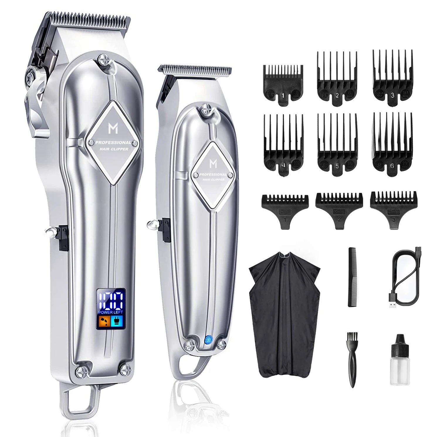 Professional Cordless Hair Cutting and Grooming Kit - 27