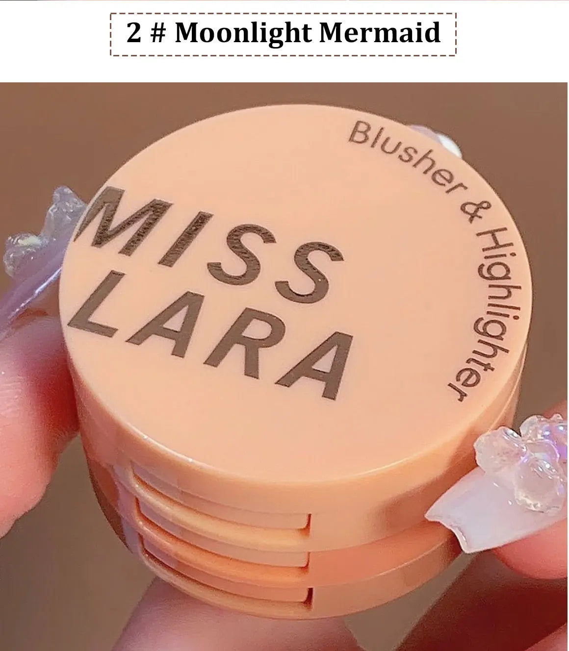 3-in-1 Stackable Blush and Highlighter Palette - 9
