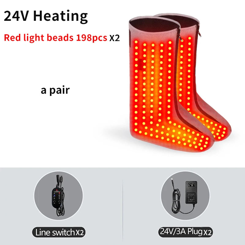 Red Light Therapy Heating Boots for Foot and Calf Pain Relief - 16