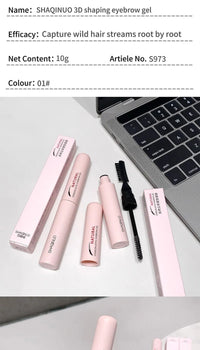 Waterproof 3D Eyebrow Styling Gel for Defined Brows