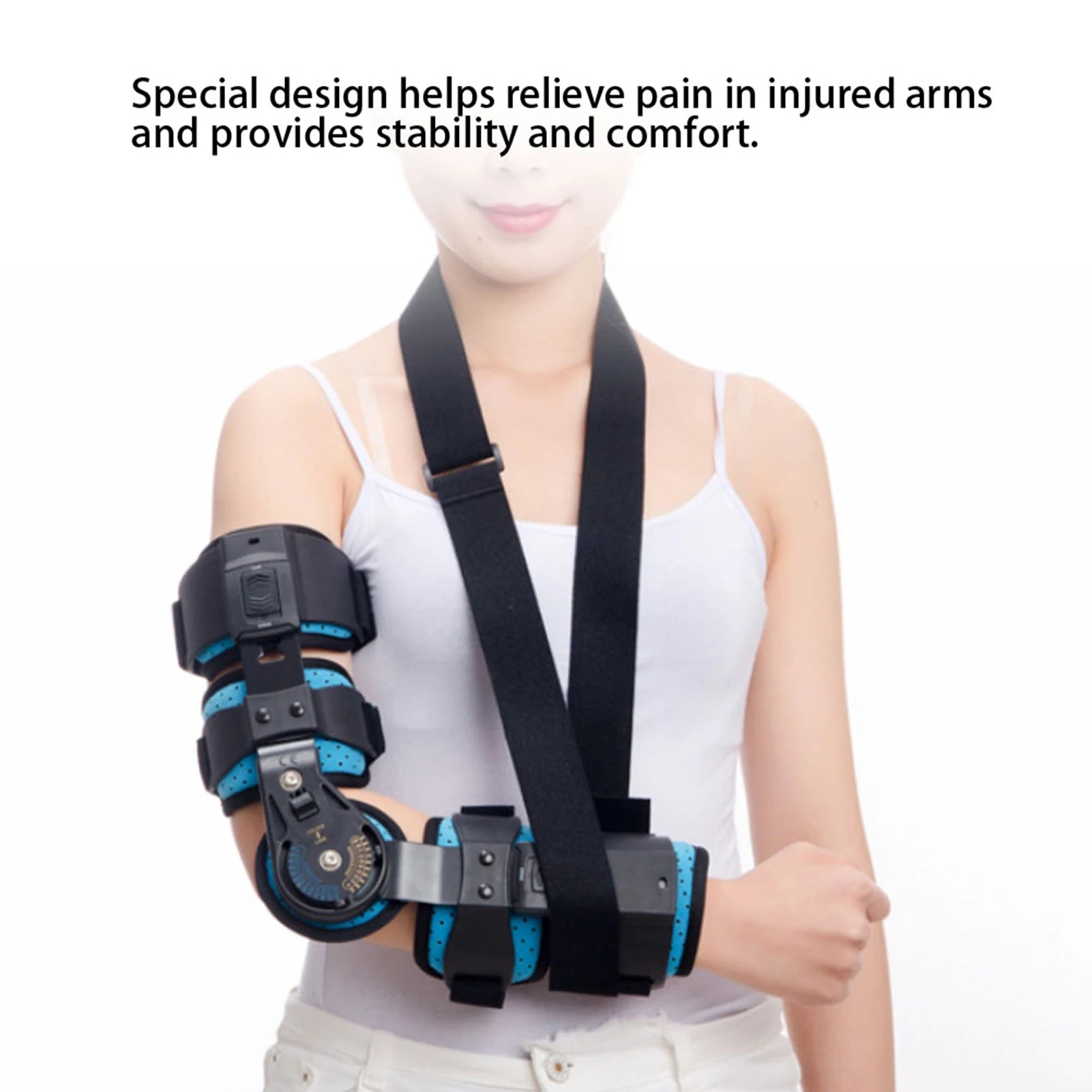 Adjustable Elbow Support Brace for Right Arm Recovery - 11