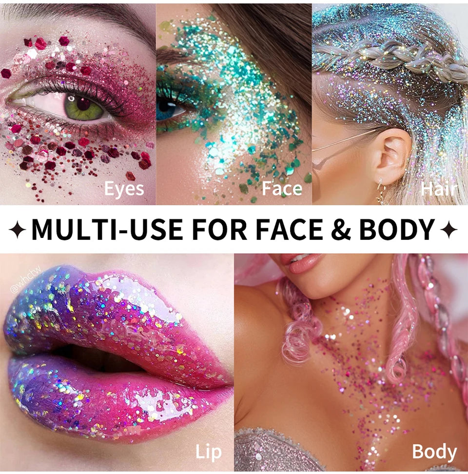 Waterproof Shimmer Glitter Glow Stick for Face and Body - 11