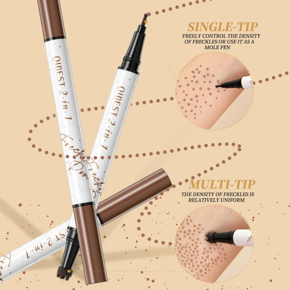 2-in-1 Waterproof Freckle Stamp Pen for Natural Makeup - 4