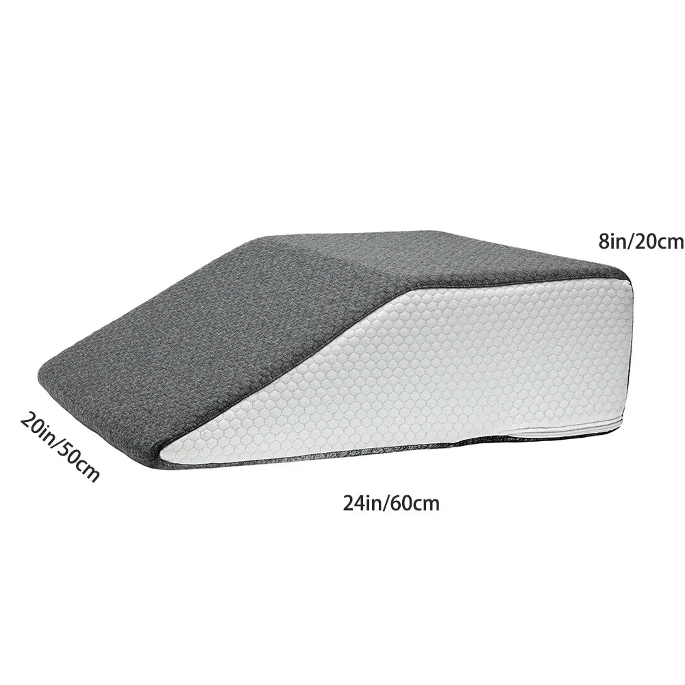 Memory Foam Leg Elevation Wedge Pillow for Sleep and Recovery - 8