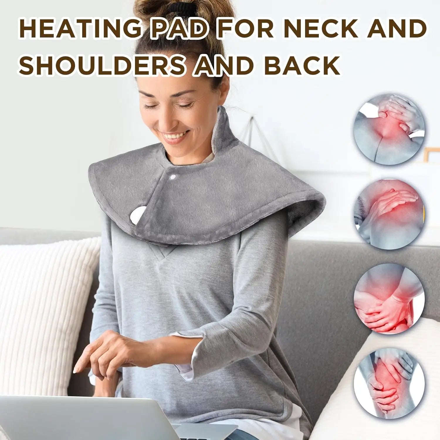 Electric Heated Neck and Shoulder Heating Shawl - 2