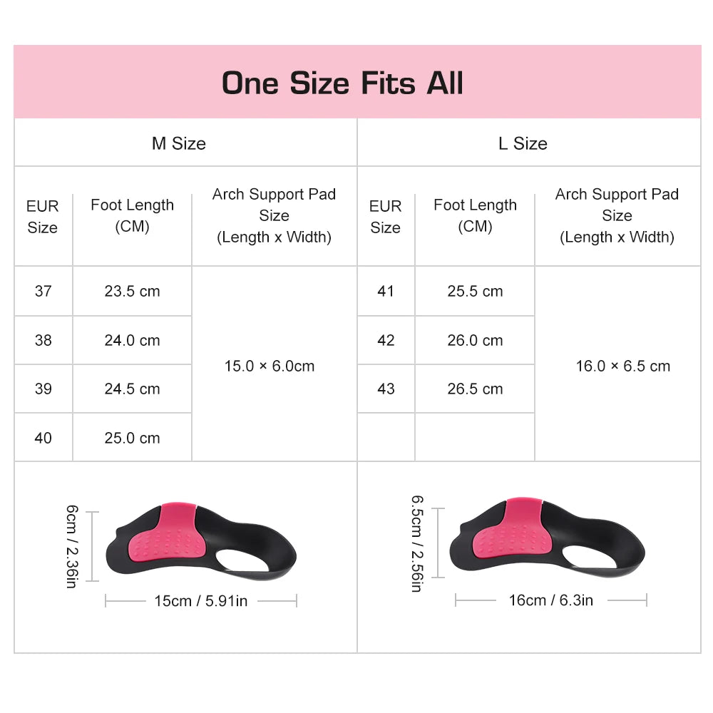 Adjustable Arch Support Insoles for Flat Feet - 9